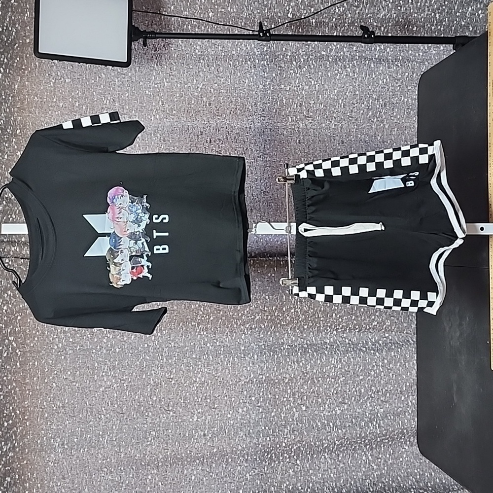 BTS Shirt and short set.